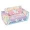 2-in-1 Convertible Round Corners Kid's Sofa With wide Backrest, Ergonomic Armrests